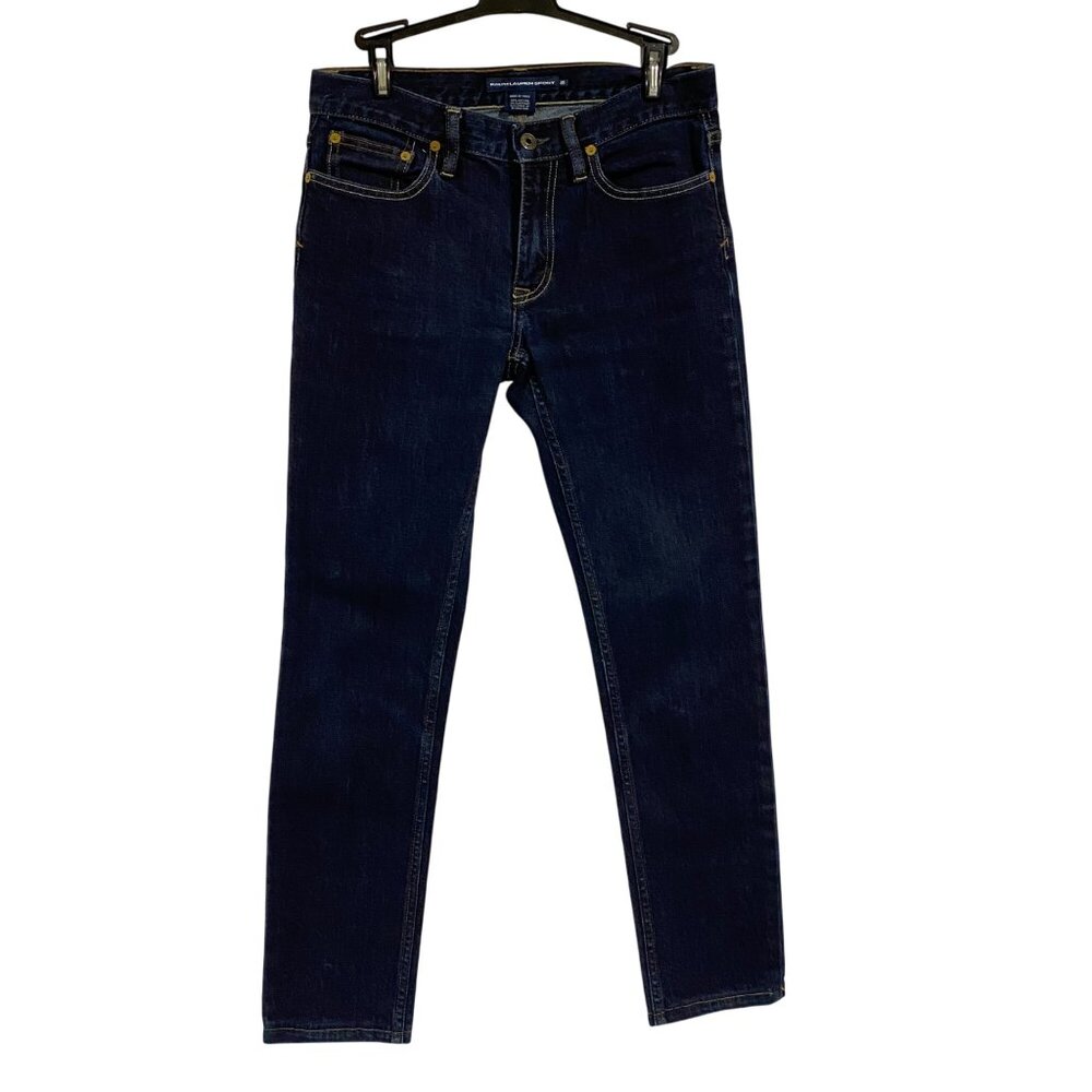 Ralph Lauren Sport Thompson 650 Straight Leg‎ Dark Wash Jeans Size 28